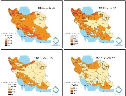 اغلب استانهای کشور از موج آنفلوانزا خارج شدند اغلب استانهای کشور از موج آنفلوانزا خارج شدند