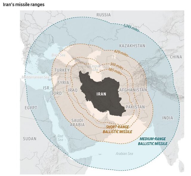 ۴۰ هزار سرباز آمریکایی در تیررس موشک‌های ایران هستند