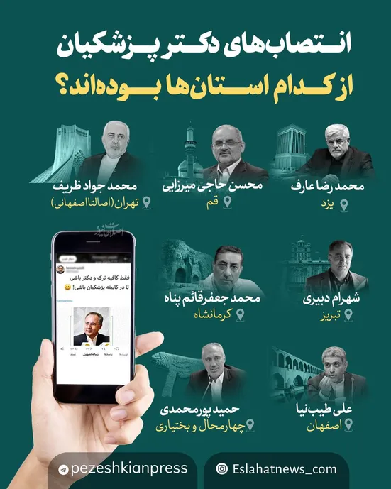 انتصاب&zwnj;های دکتر پزشکیان از کدام استان&zwnj;ها بوده&zwnj;اند؟