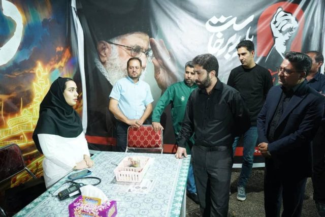 میزبانی چادرملو از عزاداران امام شهید در مسیر مشهد مقدس