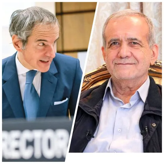 گروسی با پزشکیان دیدار می&zwnj;کند