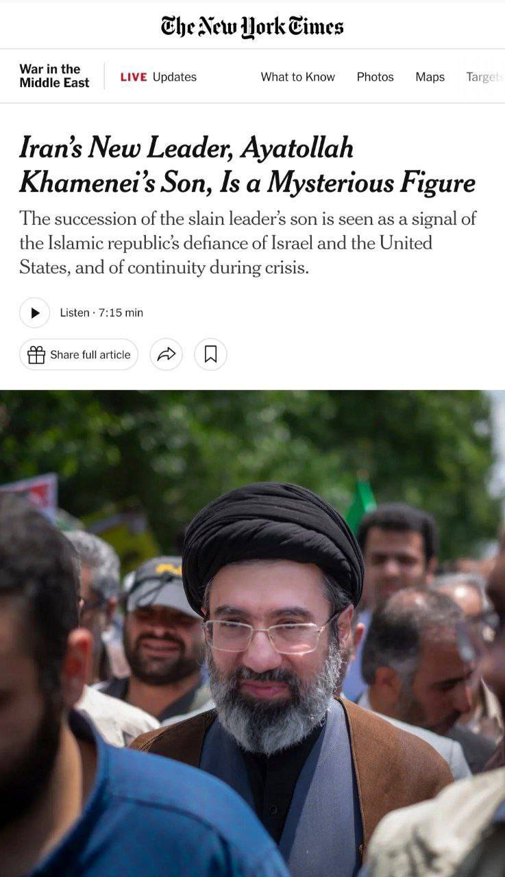 واکنش رسانههای داخلی و خارجی به رهبری آیتالله مجتبی خامنهای واکنش رسانههای داخلی و خارجی به رهبری آیتالله مجتبی خامنهای