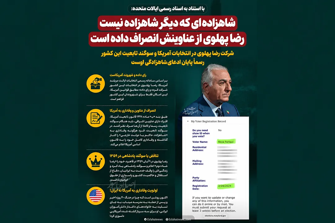 شاهزاده‌ای که دیگر شاهزاده نیست / رضا پهلوی از عناوینش انصراف داده است