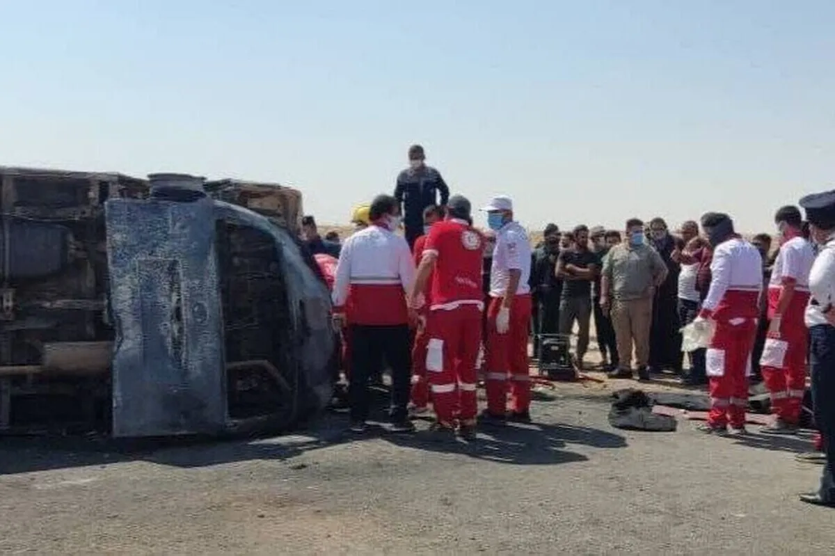 ۱۵ مصدوم و فوتی در سانحه رانندگی حامل زائران ایرانی در عراق