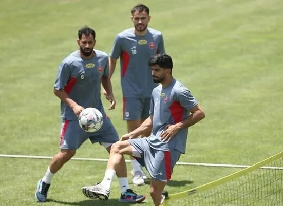 کُری&zwnj;خوانی پرسپولیسی ها در تمرین