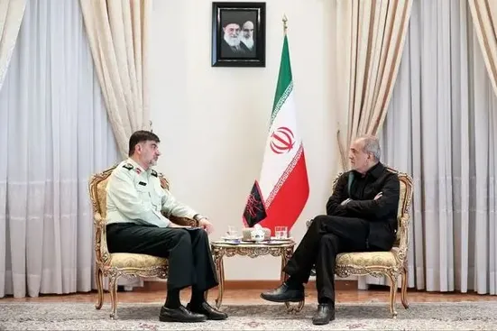 دیدار فرمانده کل انتظامی کشور با رییس&zwnj;جمهور منتخب