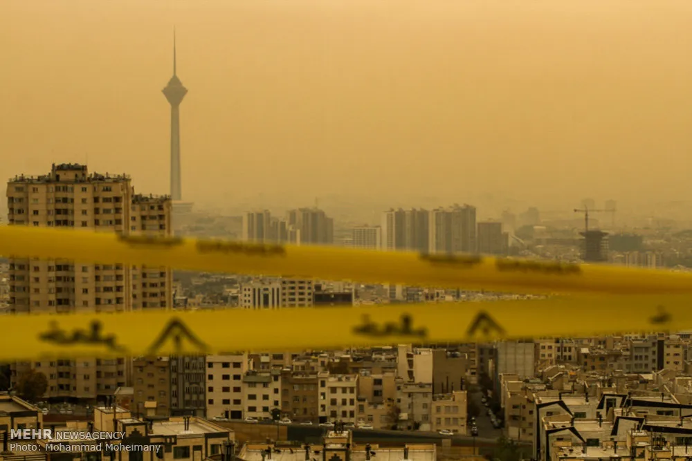 میانگین کیفیت هوای تهران / اعلام وضعیت نارنجی