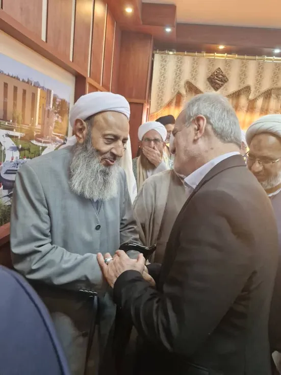 دیدار رییس&zwnj;جمهور و مولوی عبدالحمید در سیستان و بلوچستان