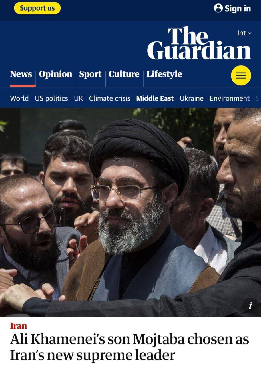 واکنش رسانههای داخلی و خارجی به رهبری آیتالله مجتبی خامنهای واکنش رسانههای داخلی و خارجی به رهبری آیتالله مجتبی خامنهای