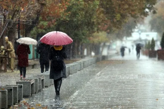 صدور هشدار هواشناسی برای ۷ استان کشور در پی پیش&zwnj;بینی بارش باران