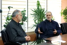 بررسی اقدامات شهرداری تهران در مدیریت شرایط جنگی در دیدار پزشکیان و زاکانی