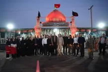 میزبانی چادرملو از عزاداران امام شهید در مسیر مشهد مقدس