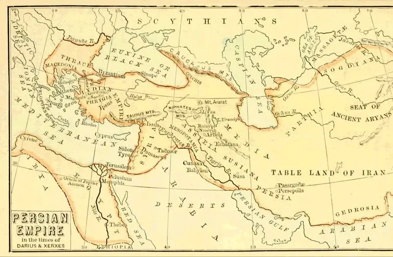 نقشه ایران، زمانی که آمریکا در عصر حجر زندگی می‌کرد