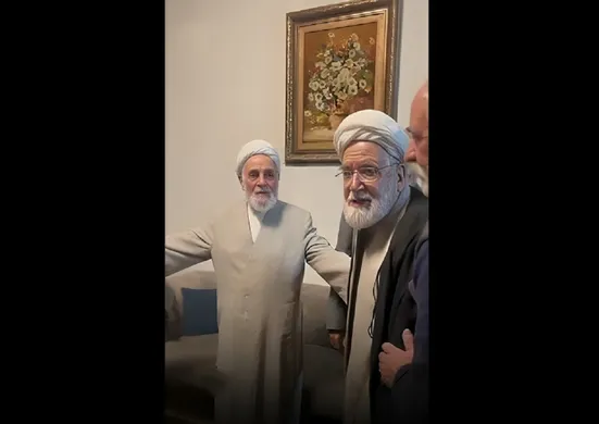 دیدار مهدی کروبی و علی اکبر ناطق&zwnj;نوری بعد ۱۵ سال+فیلم