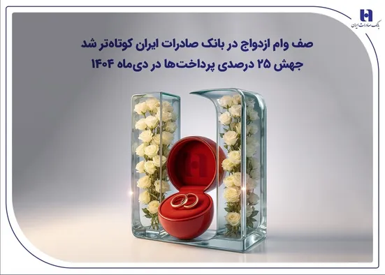 صف وام ازدواج در بانک صادرات ایران کوتاه&zwnj;تر شد؛ جهش ۲۵ درصدی پرداخت&zwnj;ها در دی&zwnj;ماه ۱۴۰۴