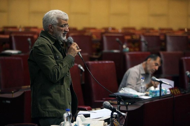 تصویر سعید جلیلی در جلسه مجمع تشخیص مصلحت نظام درباره برجام
