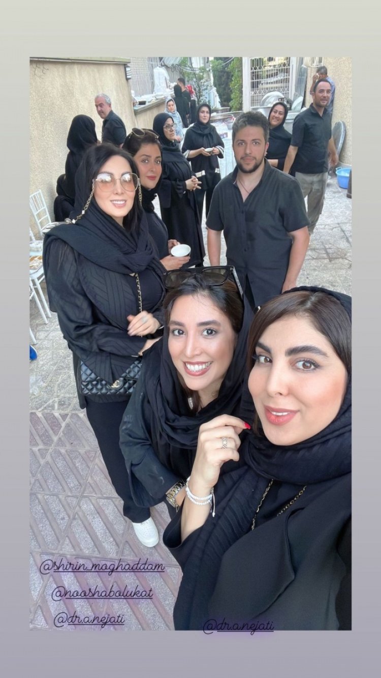لیلا بلوکات و خواهرانش خندان در روز تاسوعای حسینی !