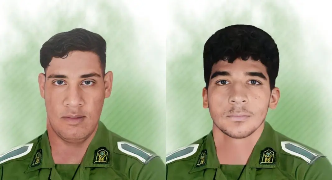 تصاویری غم‌انگیز از دو شهید سرباز وظیفه درگیری روز گذشته زاهدان